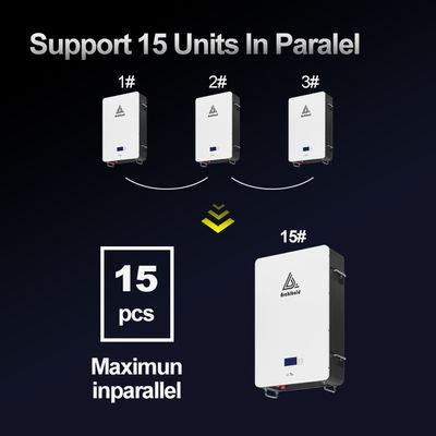 شبکه هیبریدی Powerwall Lifepo4 خانه باتری 48V 200ah 10Kwh 51.2v 300ah باتری های لیتیوم یون با WIFI