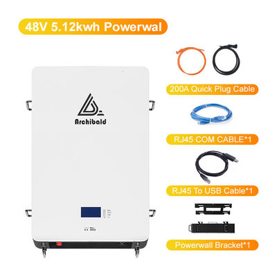 شبکه هیبریدی Powerwall Lifepo4 خانه باتری 48V 200ah 10Kwh 51.2v 300ah باتری های لیتیوم یون با WIFI