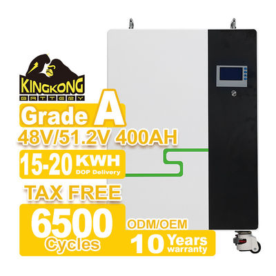 48 ولت 51.2 ولت باطری LiFePO4 200Ah 300Ah 400Ah 15kWh 20kWh برای ذخیره انرژی خورشیدی
