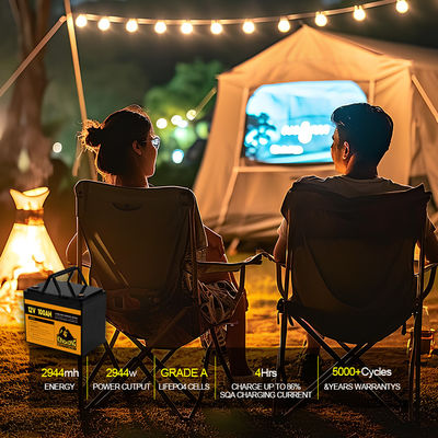 100٪ میزان تخلیه 24v 200Ah باتری لیتیوم یون برای ذخیره انرژی خورشیدی چرخه عمیق