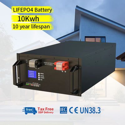 عمر چرخه 6000 بار 51.2V 300ah 100Ah Lifepo4 باتری های لیتیوم یون برای انرژی خورشیدی