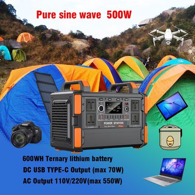 باتری های لیتیوم 500 وات / 1 کیلو وات ژنراتور سیستم انرژی خورشیدی قابل حمل برای تلویزیون خانه و چراغ