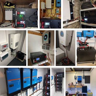 OEM 51.2V 15Kwh اینورتر خورشیدی LFP4 LiFePO4 بسته باتری 48V 300Ah برای موازی Max 32 موازی