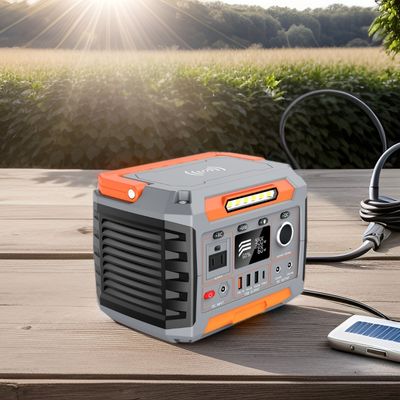 1x AC خالص Sine Wave Output منبع برق خورشیدی با چراغ قوه و باتری لیتیوم یون
