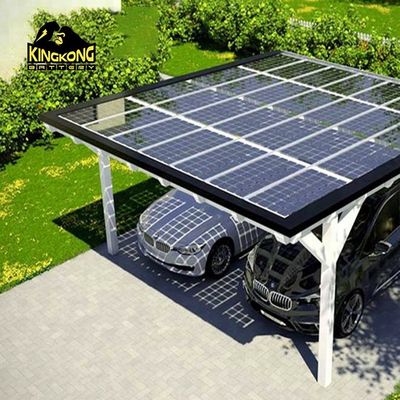 طراحی مدرن PV سیستم نصب خورشیدی کارپورت گزینه های مواد طبیعی و استاندارد