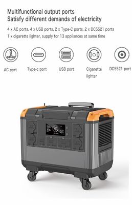 باتری LiFePO4 EU 230V خانه UPS 3000W ژنراتور خورشیدی برای کمپینگ و نیازهای اضطراری