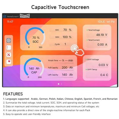 باتری لیتیوم فسفات آهن خورشیدی 48 ولت 100 آمپر ساعت 200 آمپر ساعت 280 آمپر ساعت