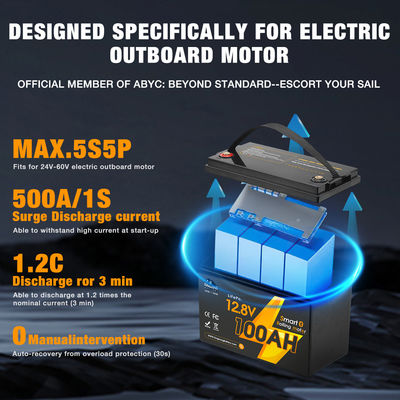 بسته باتری Lifepo4 12V 24V 36V 48V 60V ولت لیتیوم یون باتری بسته برای قایق Rv Camper
