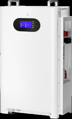 51.2V 300Ah Wall-mounted LiFePO4 Battery Solar Storage System, 15kWh, 10-Year Warranty, APP Monitoring, 8000+ Cycles, CE/RoHS