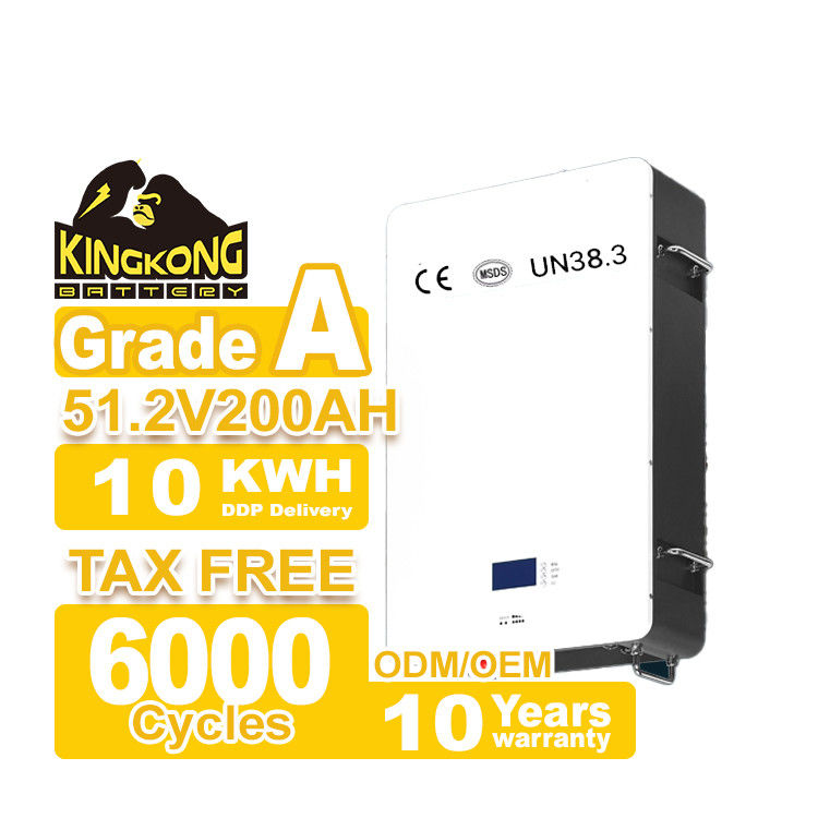 شبکه هیبریدی Powerwall Lifepo4 خانه باتری 48V 200ah 10Kwh 51.2v 300ah باتری های لیتیوم یون با WIFI