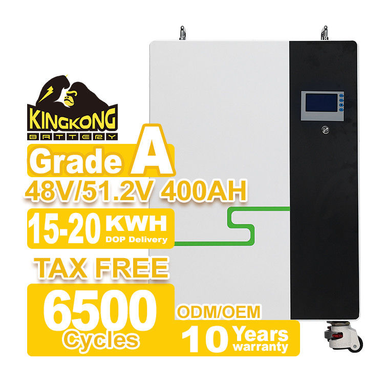 48 ولت 51.2 ولت باطری LiFePO4 200Ah 300Ah 400Ah 15kWh 20kWh برای ذخیره انرژی خورشیدی