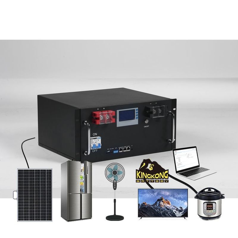 LiFePO4 280Ah 48V باتری لیتیوم نصب شده در قفسه 14Kwh برای سیستم ذخیره انرژی خورشیدی خانه