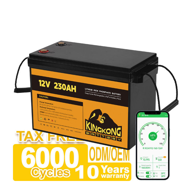 ابزار برق OEM ODM 12.8V 100ah 200ah 300ah بسته باتری لیتیوم 12V با کنترل APP
