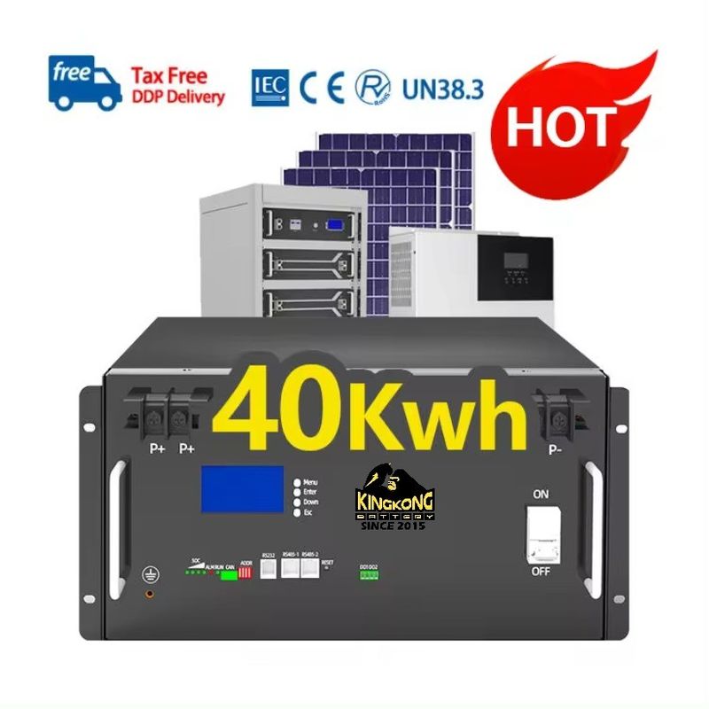 باتری های لیتیوم 200ah BMS برای سیستم انرژی خورشیدی 51.2V سلول های بازپرداخت prismatic