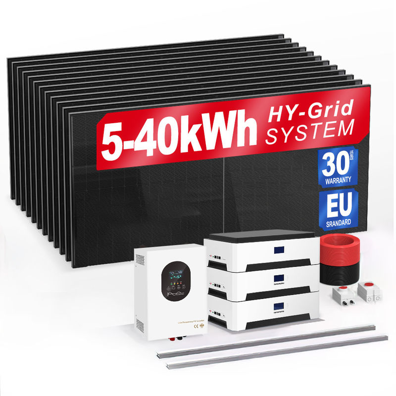 6Kw 10Kw 20Kw 30Kwh خورشیدی خارج از شبکه باتری خورشیدی انرژی ذخیره سازی سیستم های برق برای خانه AC خورشیدی بخار چراغ های تلویزیون باتری بسته