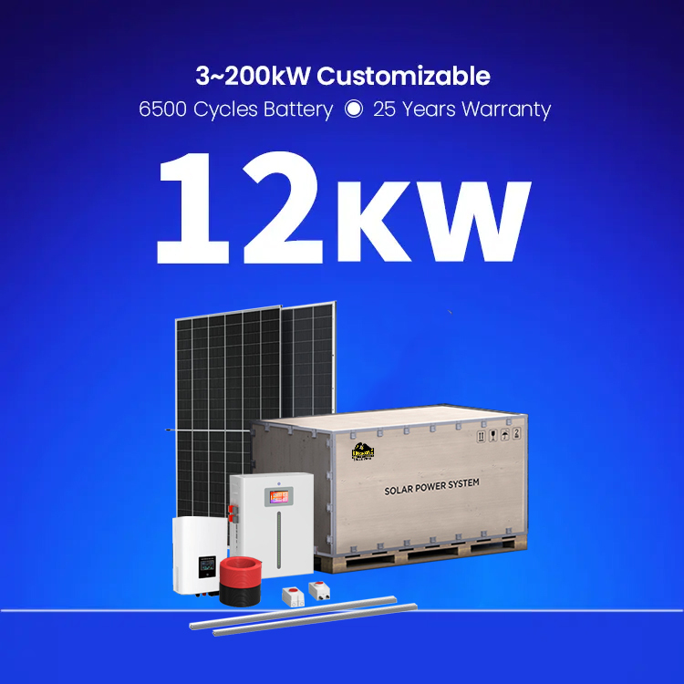 هیبرید 5kw/10kw سیستم انرژی خورشیدی خانه کیت پنل خورشیدی سیلیکون تک کریستالی پانل های سیلیکون چند کریستالی