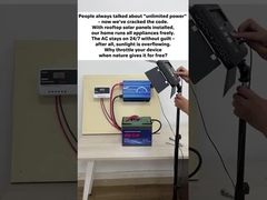 بعد از نصب انرژی خورشیدی پشتیبان برای خانه، خانه ما می تواند تمام لوازم خانگی را به صورت رایگان اجرا کند