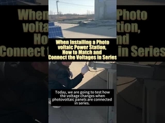 نحوه مطابقت و اتصال ولتاژ سری در هنگام نصب یک سیستم تولید انرژی خورشیدی