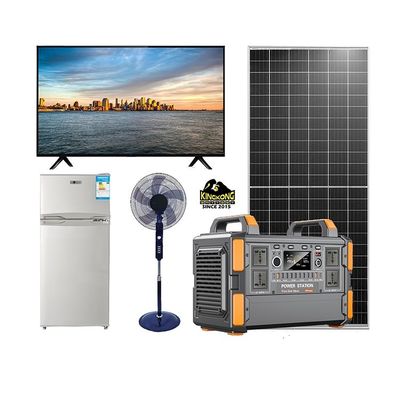 باتری های لیتیوم 500 وات / 1 کیلو وات ژنراتور سیستم انرژی خورشیدی قابل حمل برای تلویزیون خانه و چراغ