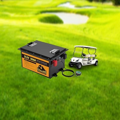 51.2V 105Ah گلف کارت باتری ماشین Lifepo4 بسته قابل شارژ مجدد با خدمات OEM / ODM