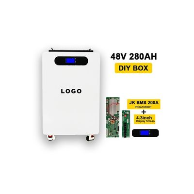 280ah Lifepo4 BMS باطری باکس DIY باطری با چرخ ها و جعبه ایستاده عمودی