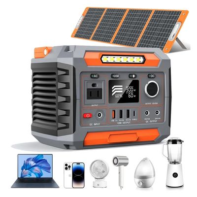 1x AC خالص Sine Wave Output منبع برق خورشیدی با چراغ قوه و باتری لیتیوم یون
